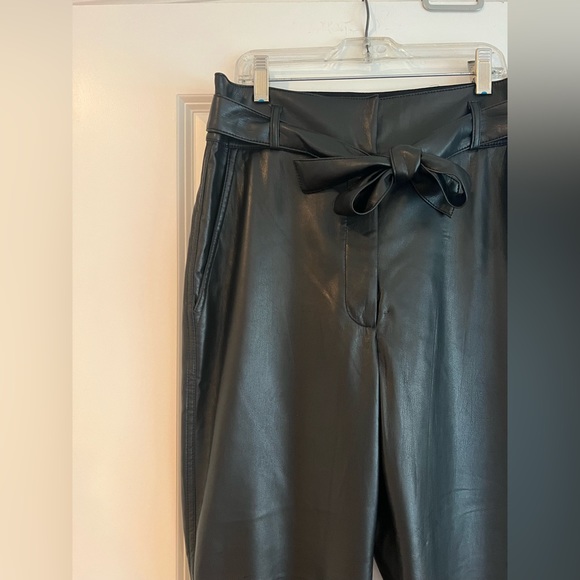 Babaton Black Faux Leather Pants - Picture 8 of 10